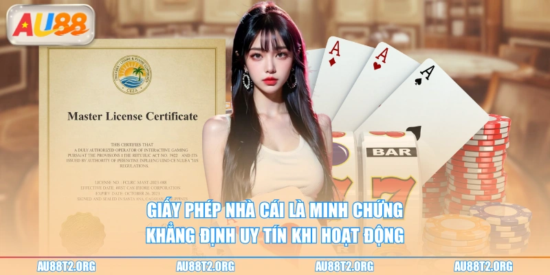 Giấy phép nhà cái là minh chứng khẳng định uy tín khi hoạt động