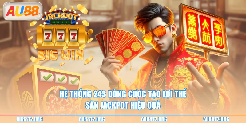 Hệ thống 243 dòng cược tạo lợi thế săn jackpot hiệu quả 