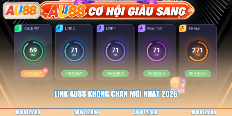 Link AU88 không chặn mới nhất 2026